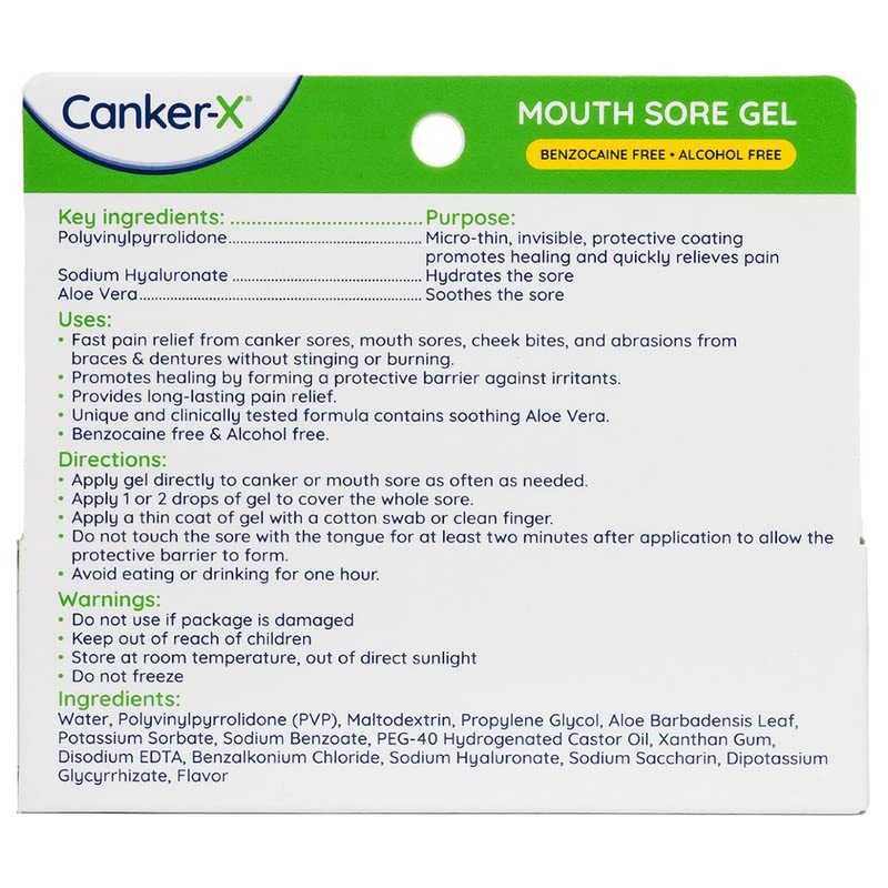 Idéal pour morsures de joue et petites irritations buccales
