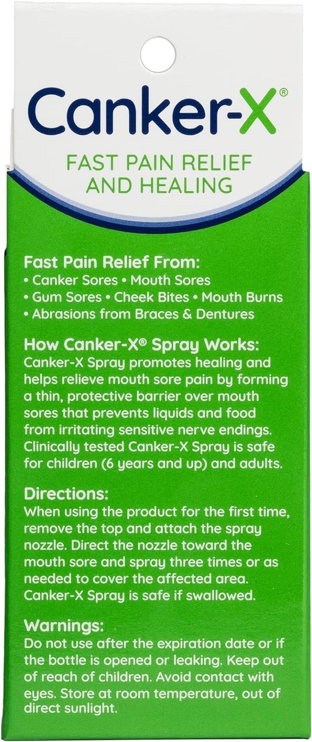 Canker-X hyaluronate de sodium, forme une barrière protectrice.