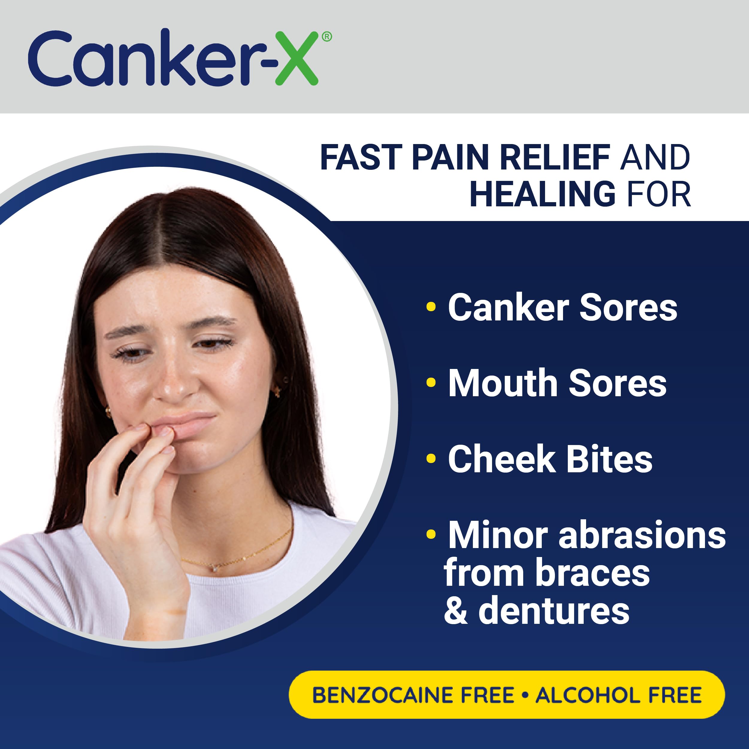 Canker-X Rincinol – sensation douce et sans brûlure.