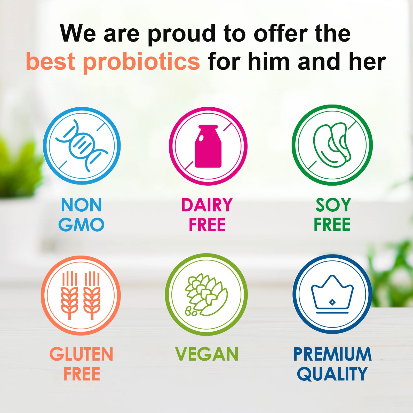 CANLIST Probiotiques: étiquette sans OGM assure pureté et sécurité.