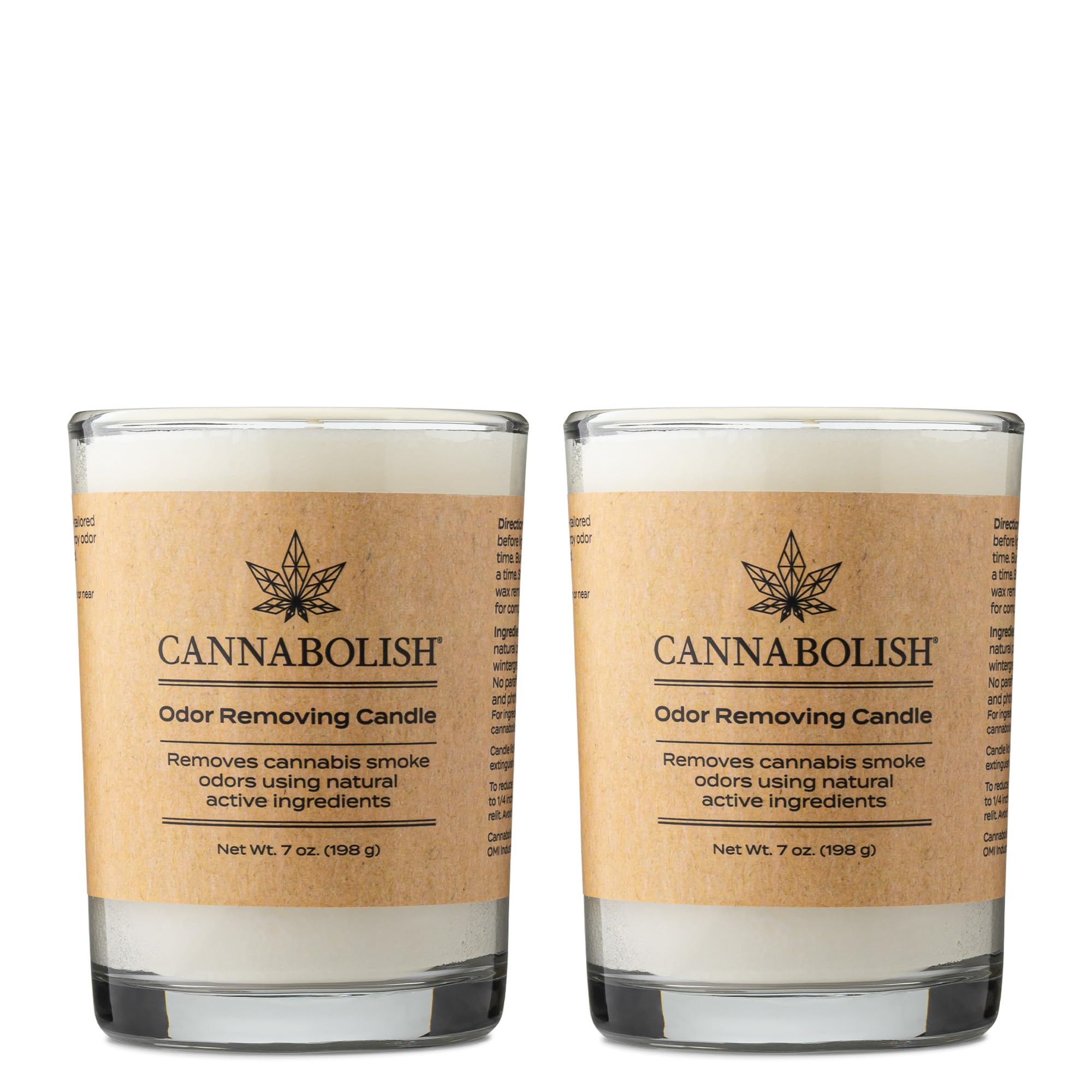 Bougie Cannabolish anti-odeur de fumée, diffusion douce.