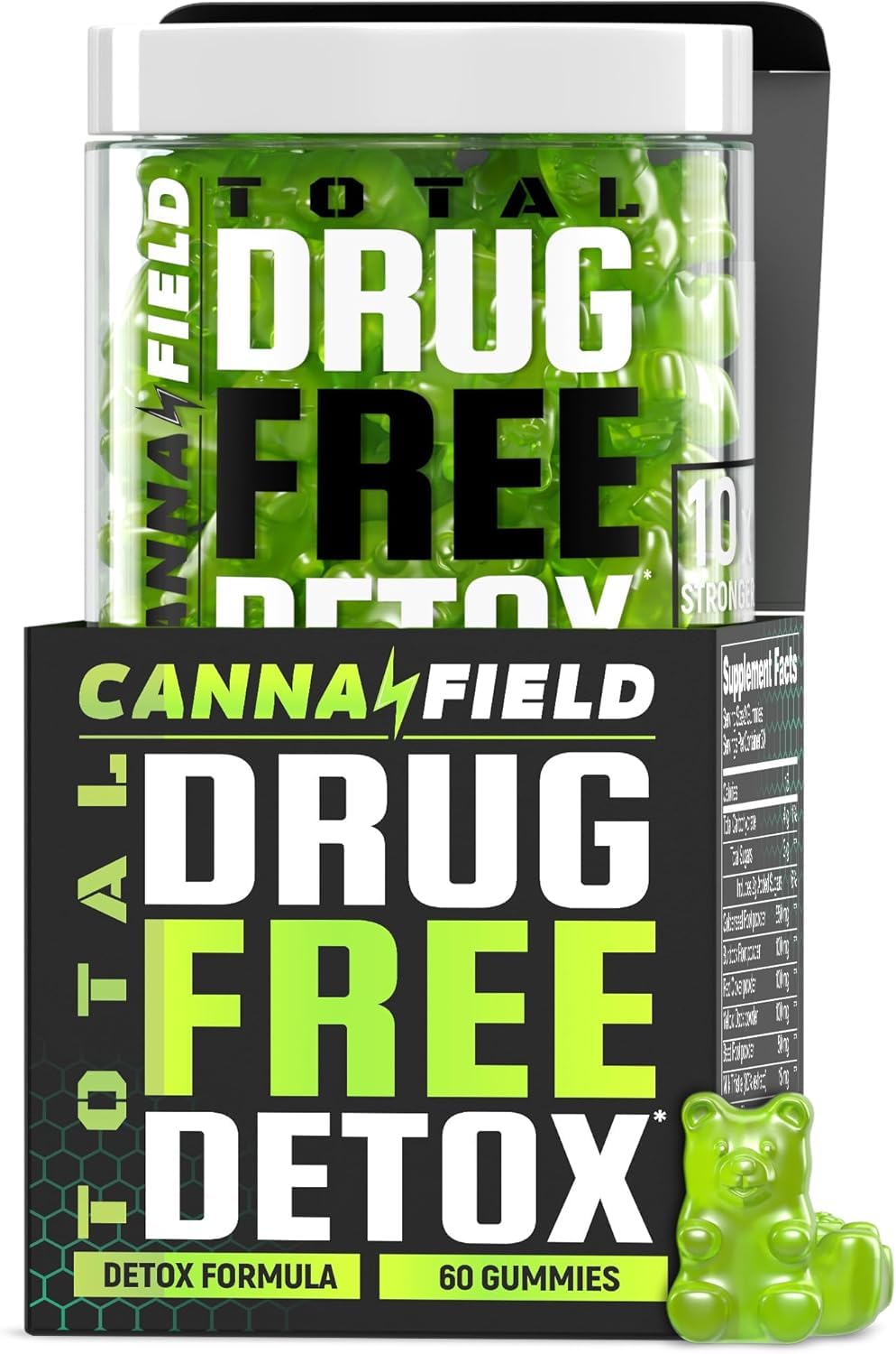 Gommes CANNA FIELD Detox en bouteille – soutien digestif pratique
