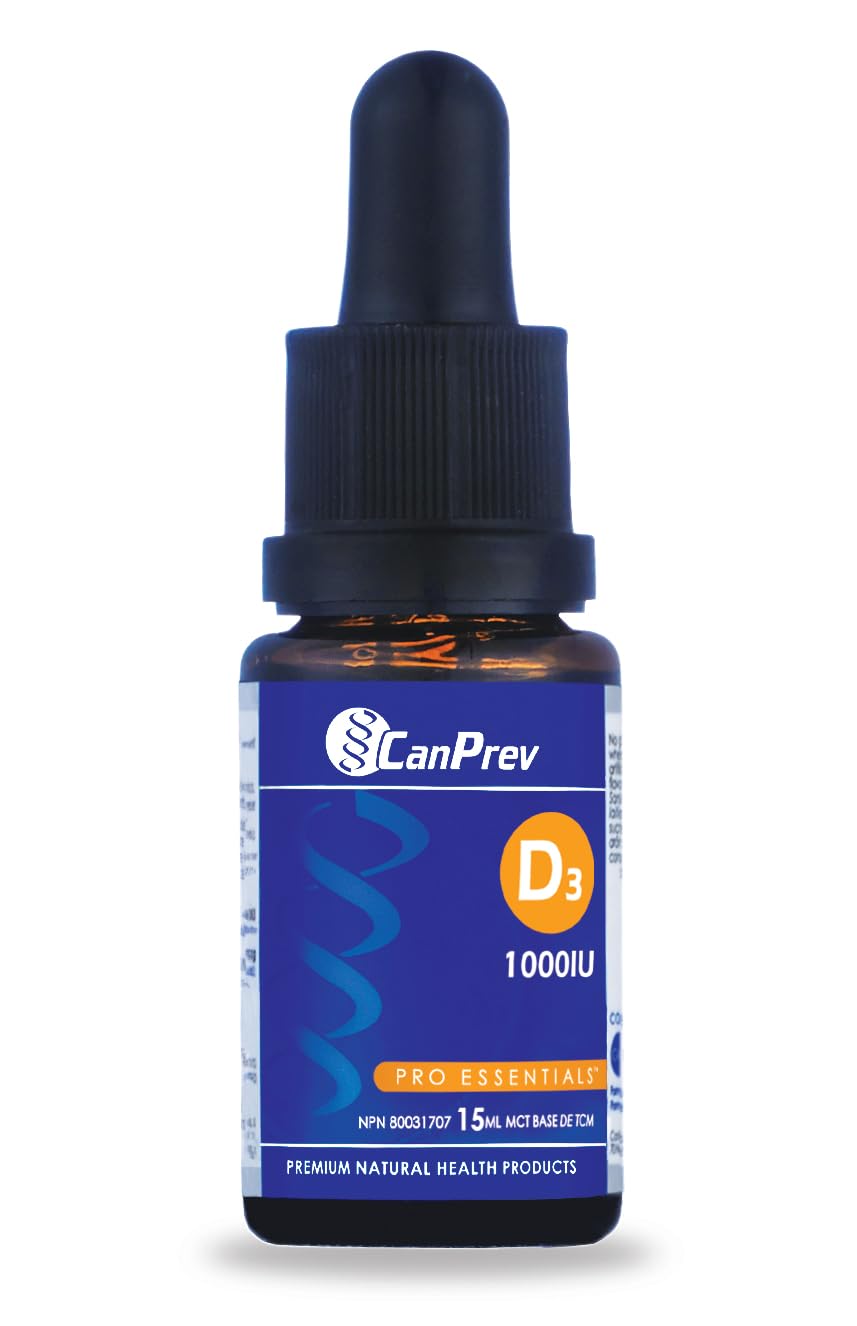 CanPrev D3 Gouttes bouteille et compte-gouttes, soutien potentiel des os.