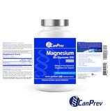 CanPrev Magnesium BisGlycinate 200 mg, bien-etre-quotidien – capsules faciles à avaler.