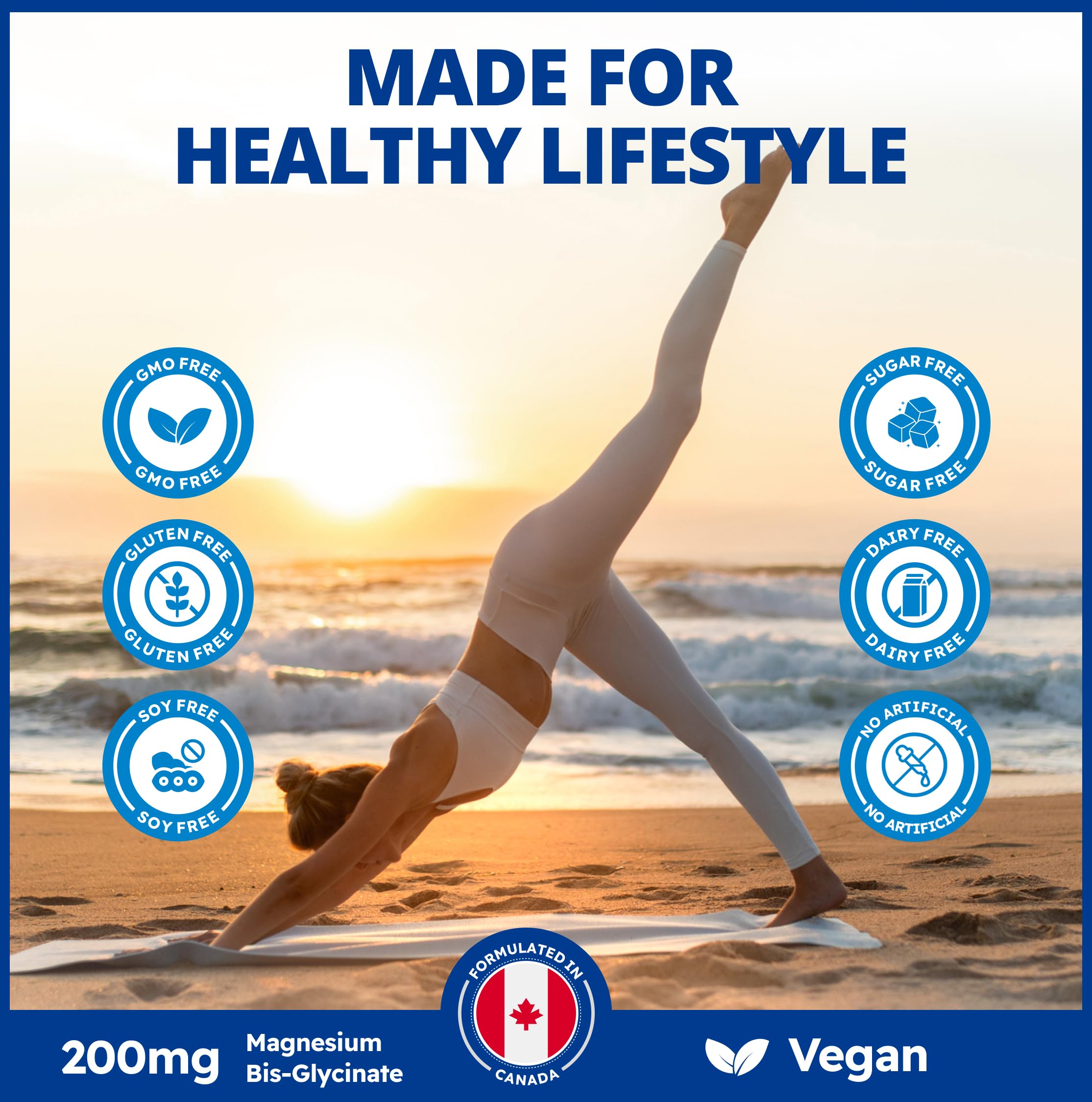 CanPrev Magnesium BisGlycinate 200 mg, digeste-confort – soutien digestif doux.