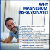 CanPrev Magnesium BisGlycinate 200 mg, soutien-musculaire – capsules adaptées à l’endurance.
