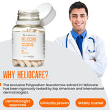 Cantabria Labs Heliocare — étiquette décrivant Fernblock PLE et antioxydants.