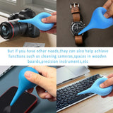 Nettoyage de petits espaces avec Canumer: utile pour caméras et recoins délicats.