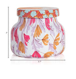Capri Blue motif joyeux bougie en verre pour ambiance festive