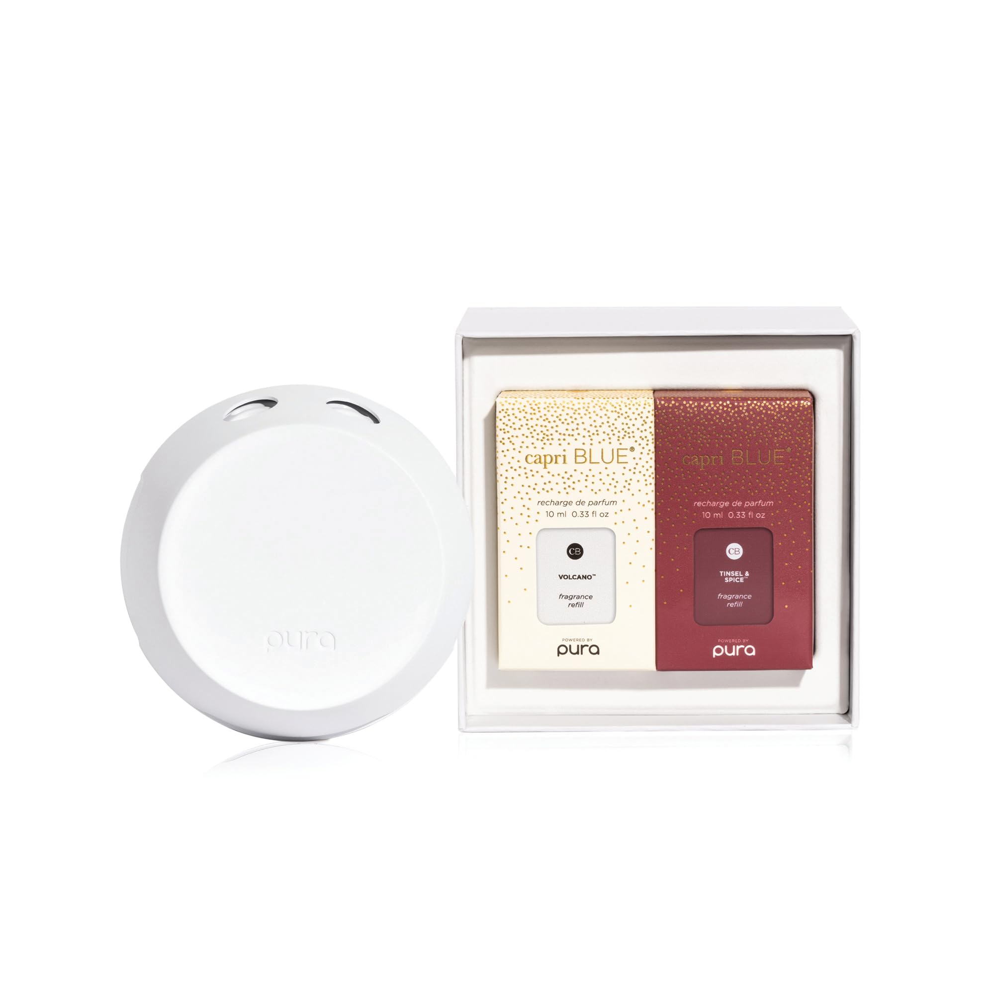Boîte coffret Capri Blue Pura 4, élégant et pratique