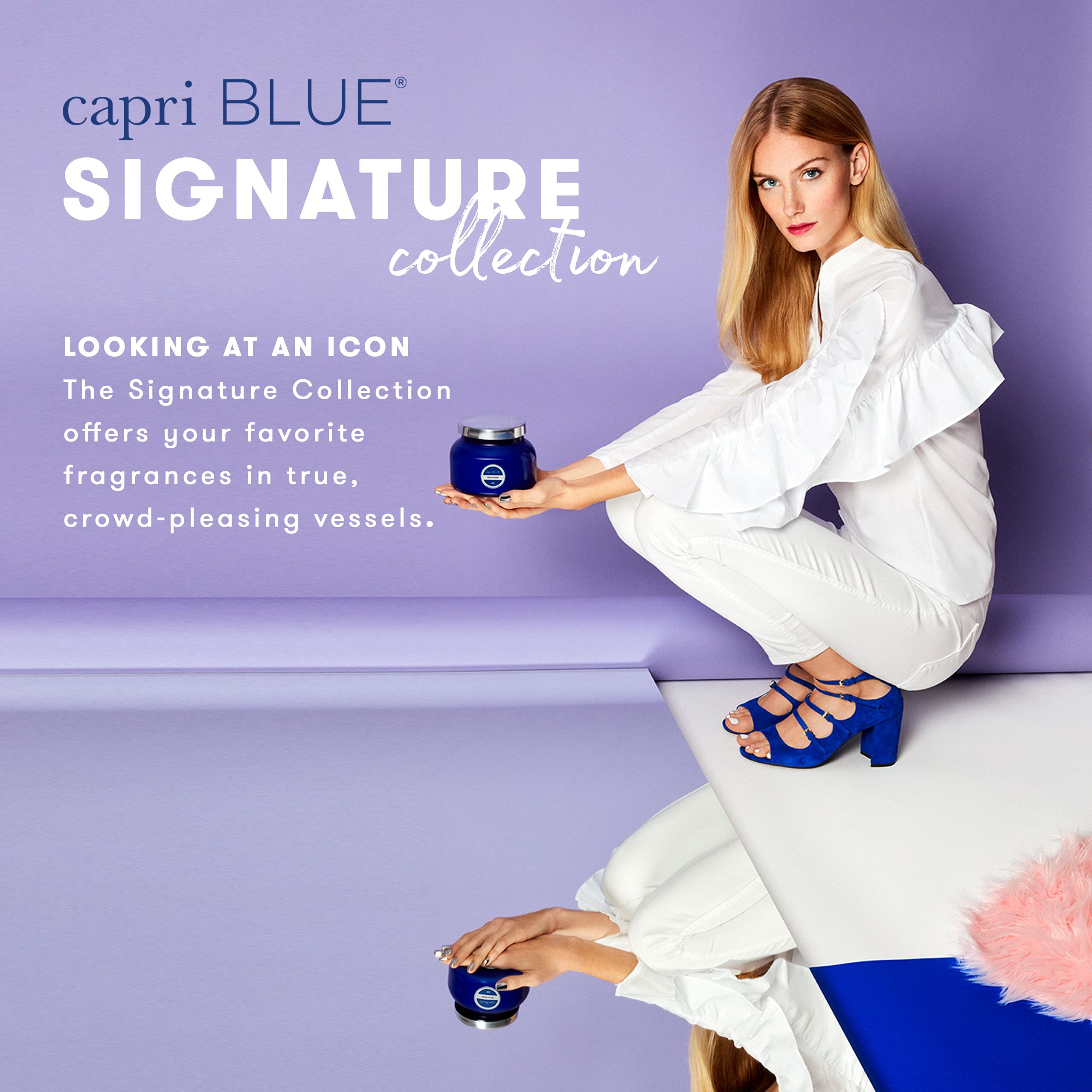 Capri Blue Volcano mini-bougie, diffusion d'arômes tropicaux.