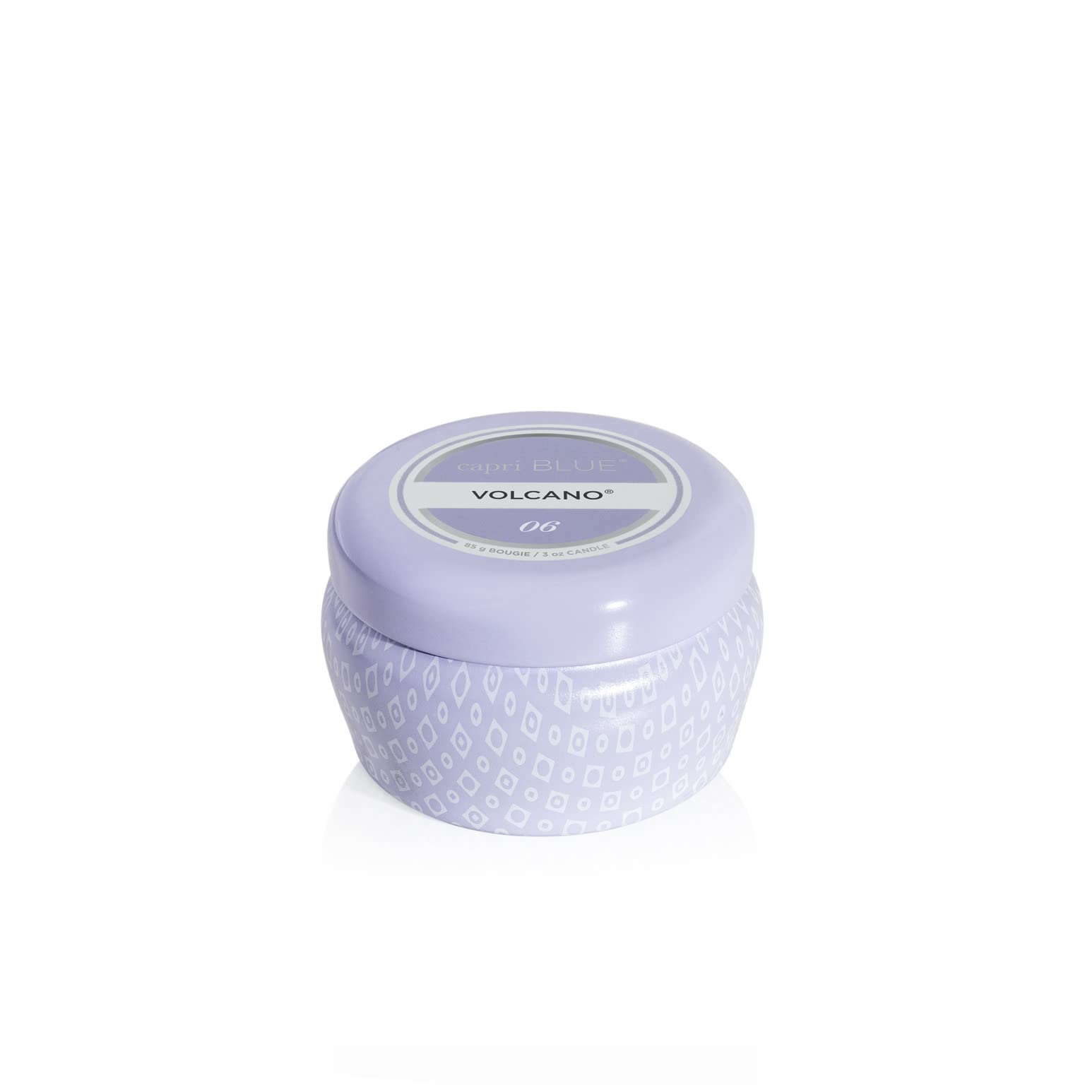 Capri Blue Volcano mini lavande — bougie portable pour petite pièce et parfum durable
