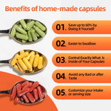 CapsLogist capsules véganes – dissolution douce dans l'appareil digestif