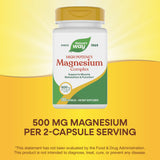 Capsules Nature's Way Magnésium Complex formulation citrate et oxyde pour le quotidien.