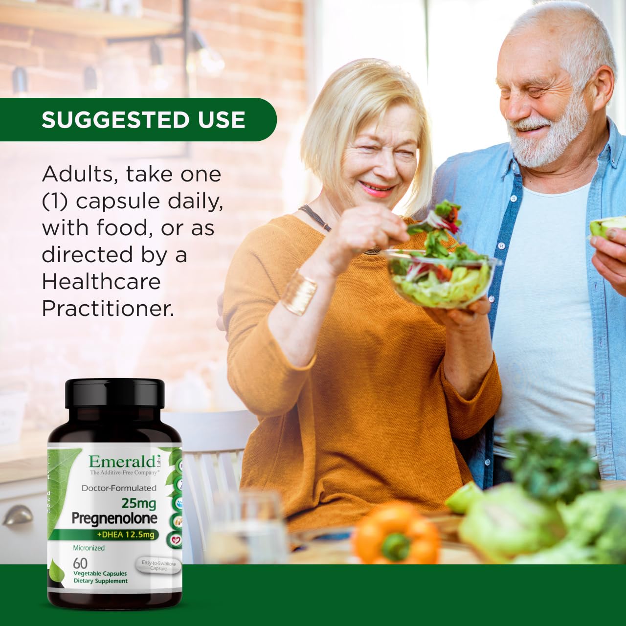 Capsules végétales EMERALD LABS – formulation premium sans additifs