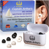 Bouchons anti-mal des mouvements Captain Arthur's en action lors d'un voyage en mer.