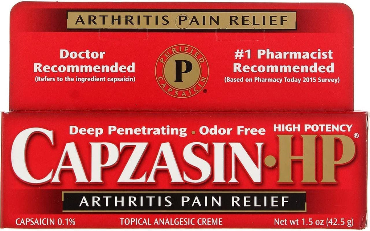 Capzasin texture crème légère pour articulation, utilisation ciblée et confort.