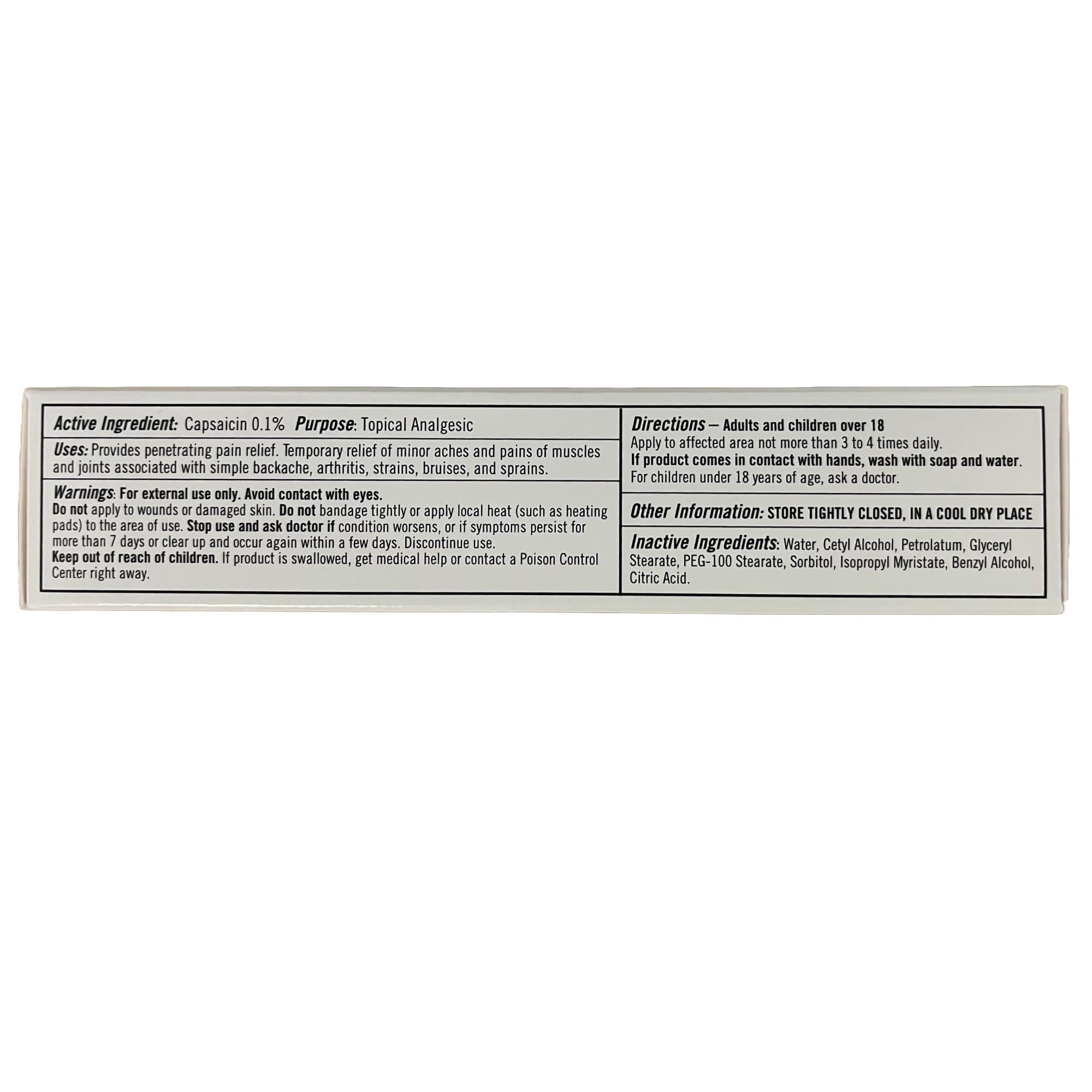 Capzix Cream, idéal pour articulations et muscles douloureux.