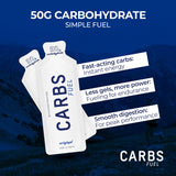 Sachet de boisson Carbs Fuel, prêt à être mélangé pour hydratation.