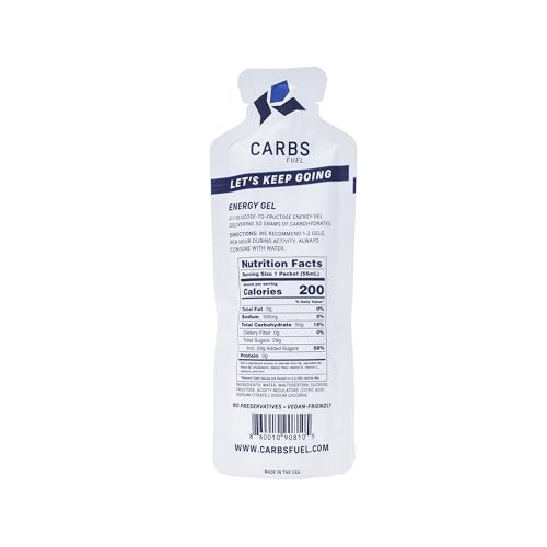 Gel énergie Carbs Fuel Original prêt à consommer pendant l’effort