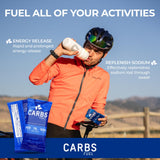 Packaging Carbs Fuel ensemble, coffret pratique pour les courses.