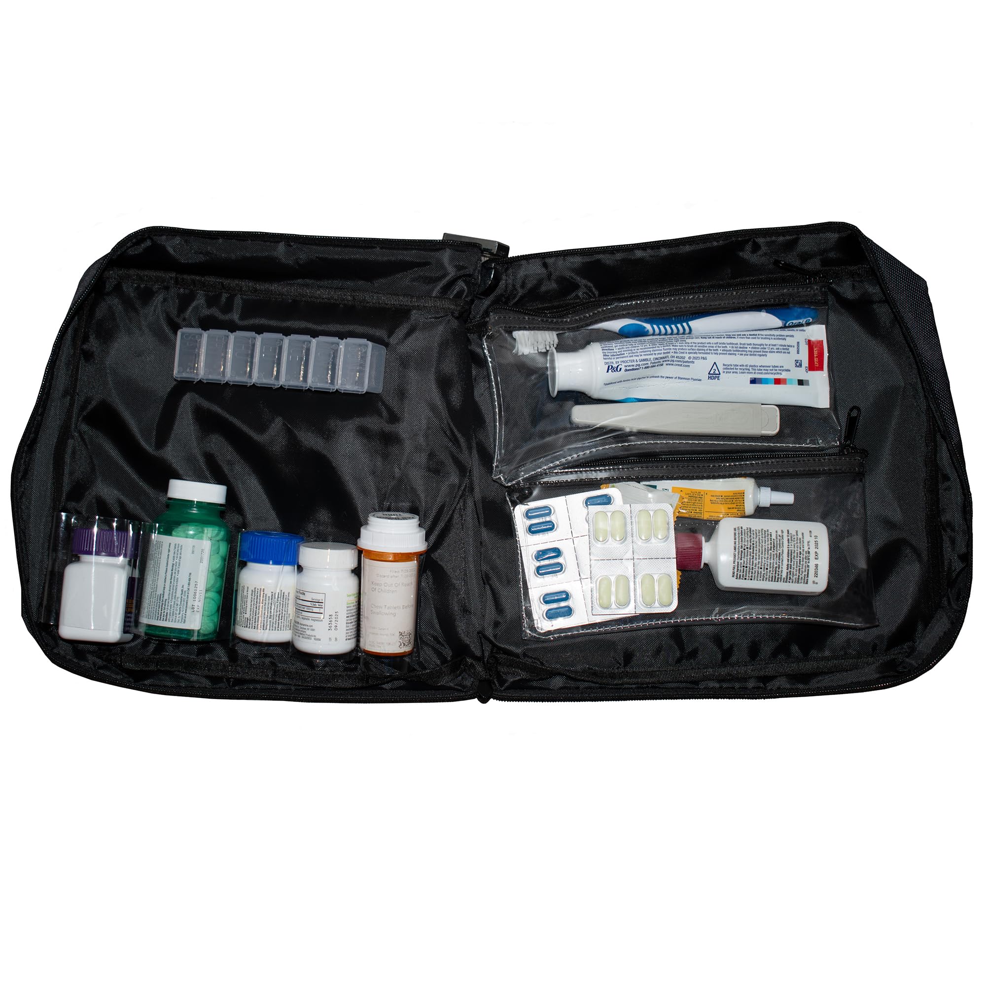 Cardinal bag supplies boîte-pilules hebdomadaire, organisation facile pour médicaments au quotidien