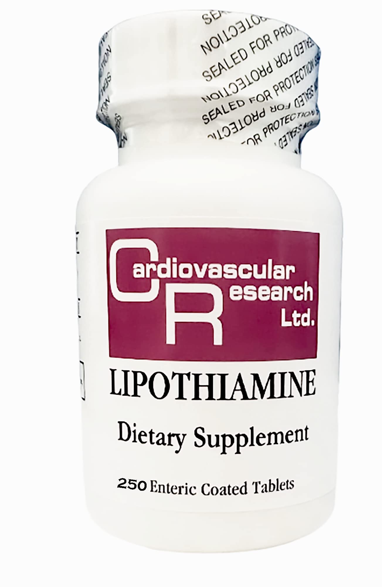 Lipothiamine de Cardiovascular Research en bouteille fraîche, stabilité améliorée pour la supplémentation.