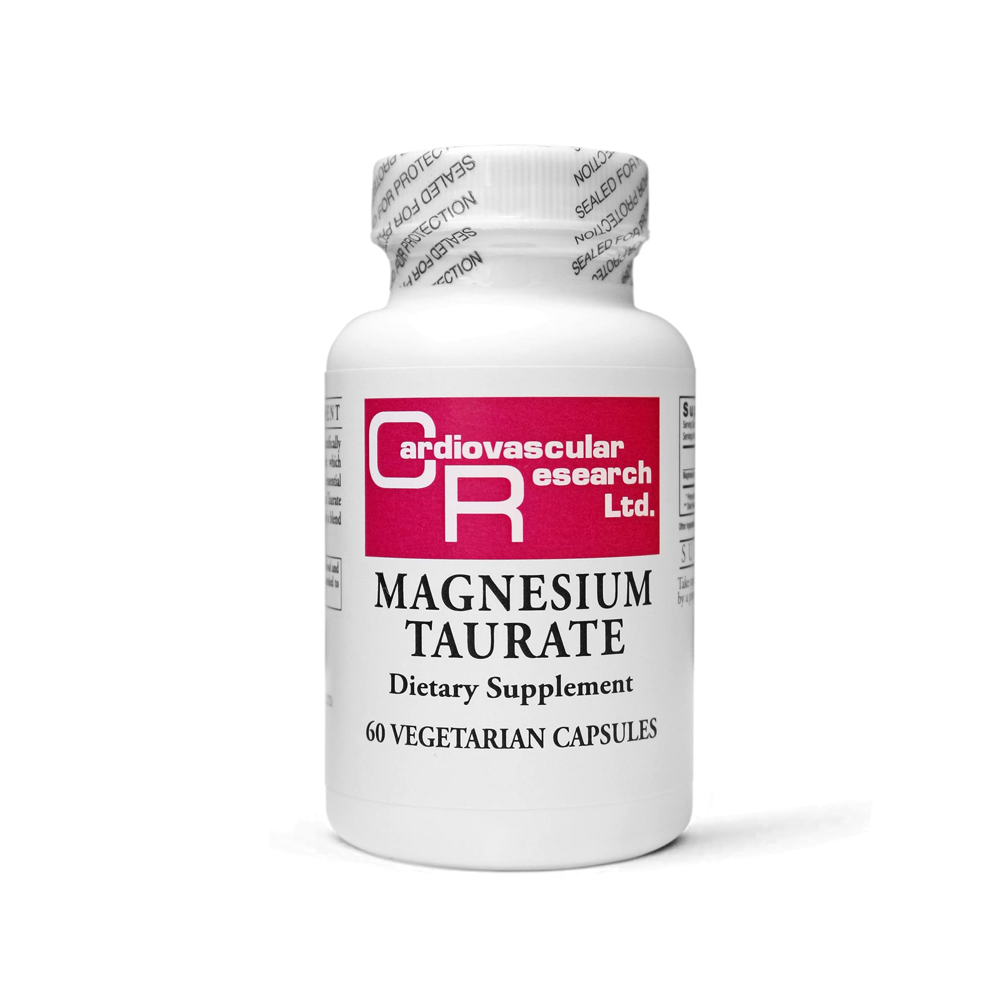 Cardiovascular Research Magnésium Taurate capsules cremeuses, soutien potentiel des muscles et du systeme nerveux