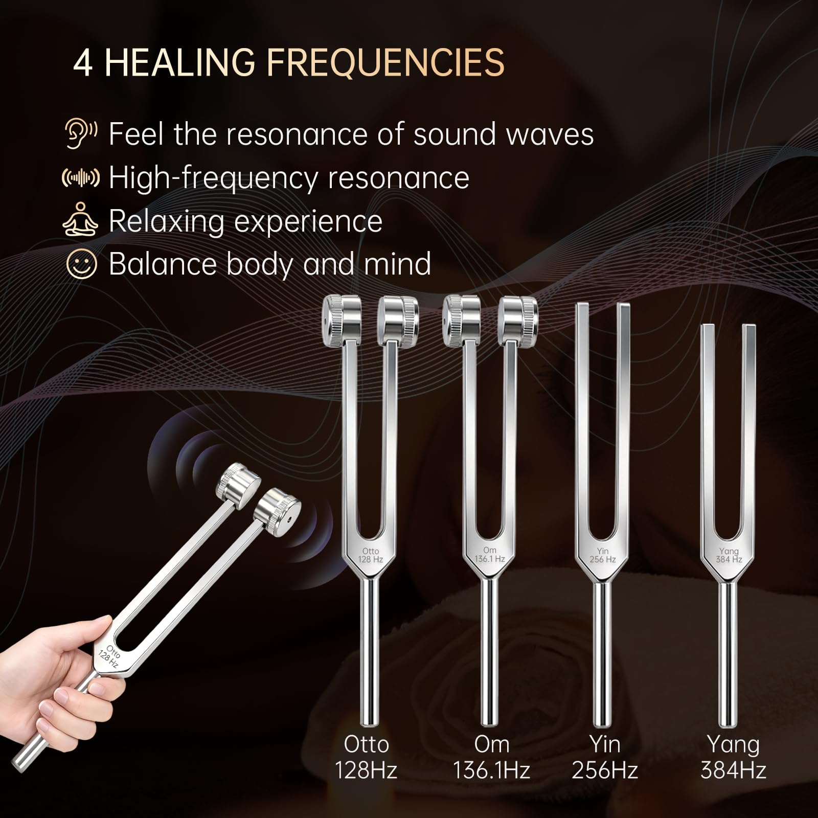 CARDOBIR 256 Hz, vibrations claires pour la clarté mentale et le focus.