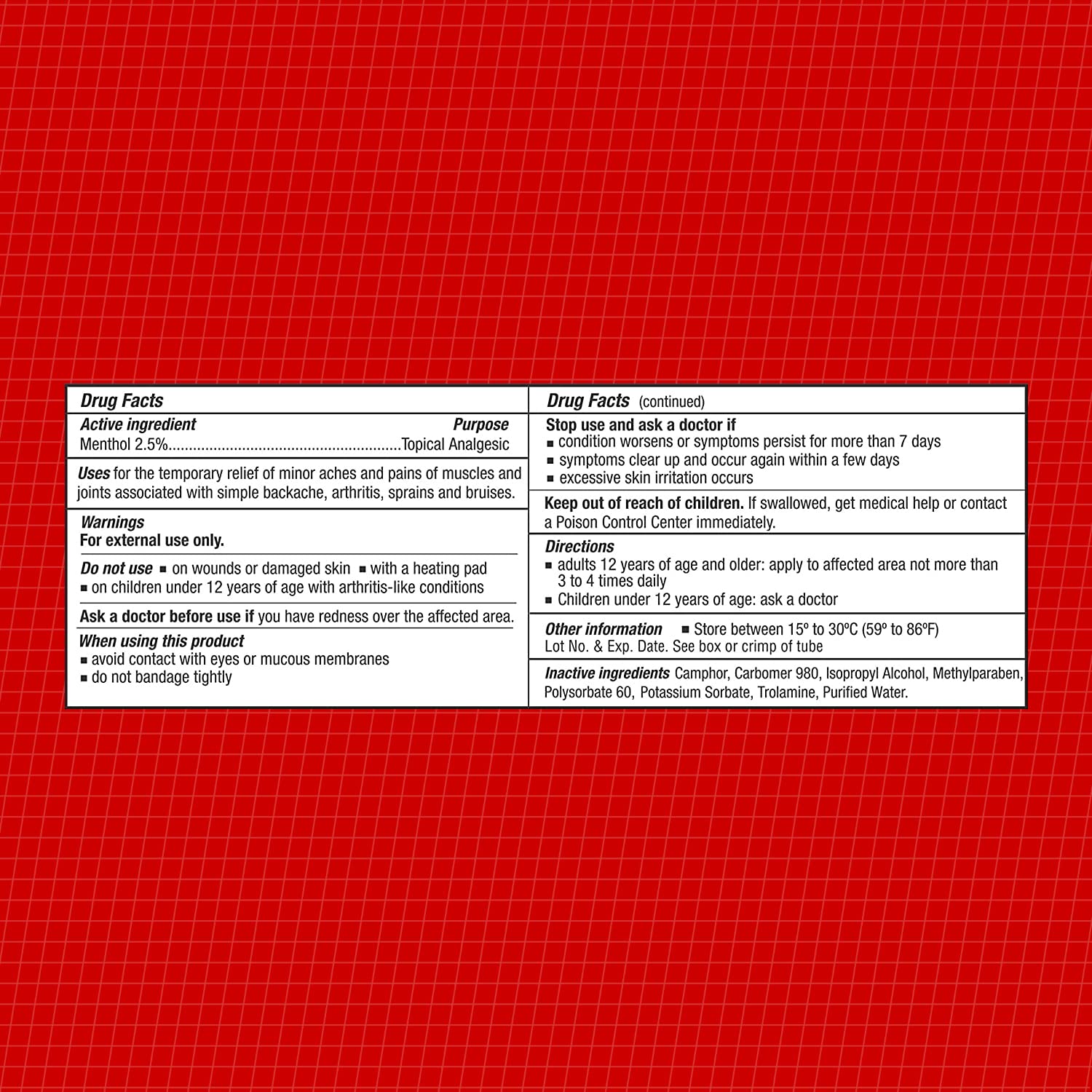 Application et massage ciblé sur muscles et articulations.