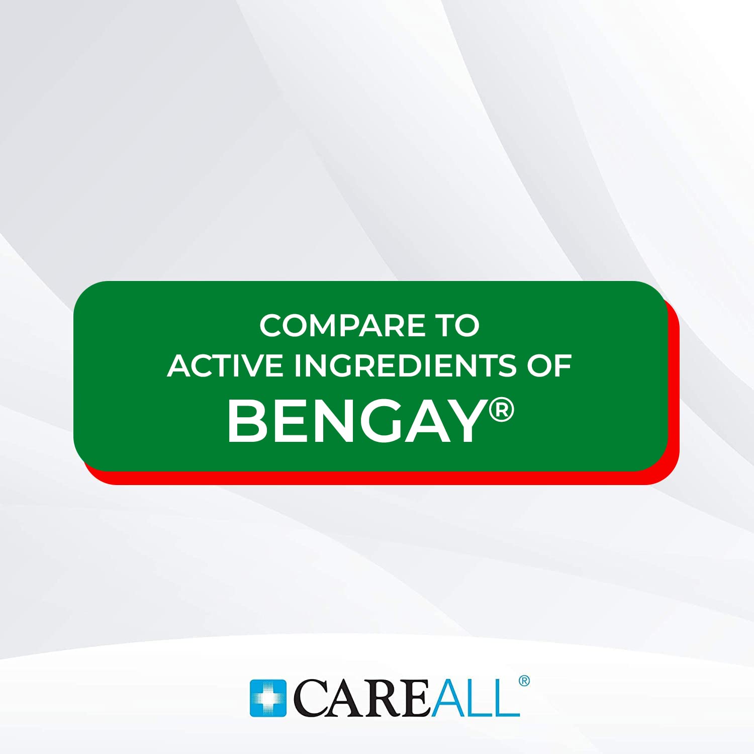CareAll: menthol 10% et salicylate 15%, soulagement temporaire des douleurs musculaires.