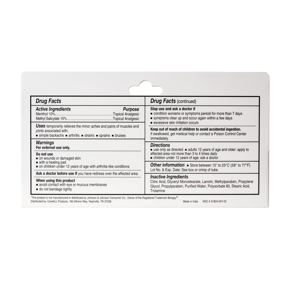 Conseils d’utilisation quotidienne de CareAll pour les inconforts mineurs.