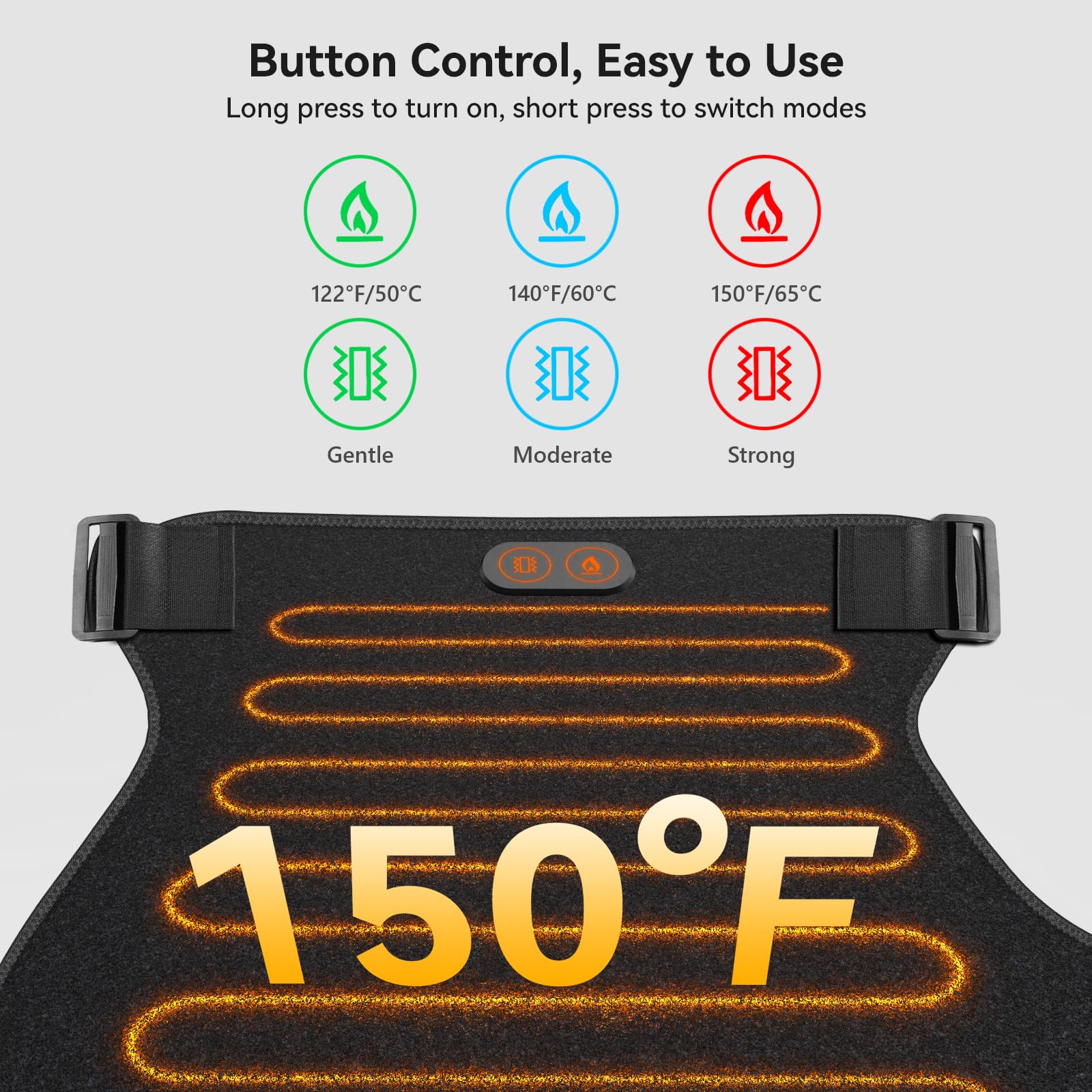 Carecomfi-batterie 5000mAh, utilisation nomade et autonome.
