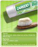 CAREDO dentifrice réparation des gencives — brosse efficace et sensation de fraîcheur durable.