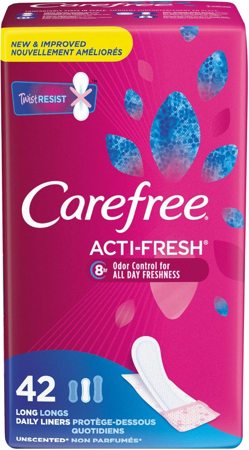 Texture ultra-fine du pantiliner Carefree Acti-Fresh pour un confort discret