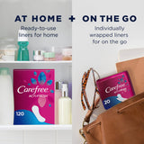 Carefree Acti-Fresh offre un contrôle des odeurs sur 8 heures.