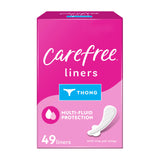 Carefree Liner Thong Regular, vue avant, protection discrète et fiable.