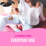 Carefree Liner Thong Regular, confort quotidien et douceur sur la peau.