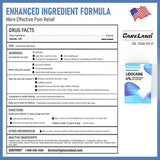 CARELAND Patch lidocaine 4% – 18 paquets pratiques dans la boîte.