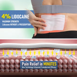 CARELAND Patch lidocaine 4% – impermable 6h pour nage et douche.