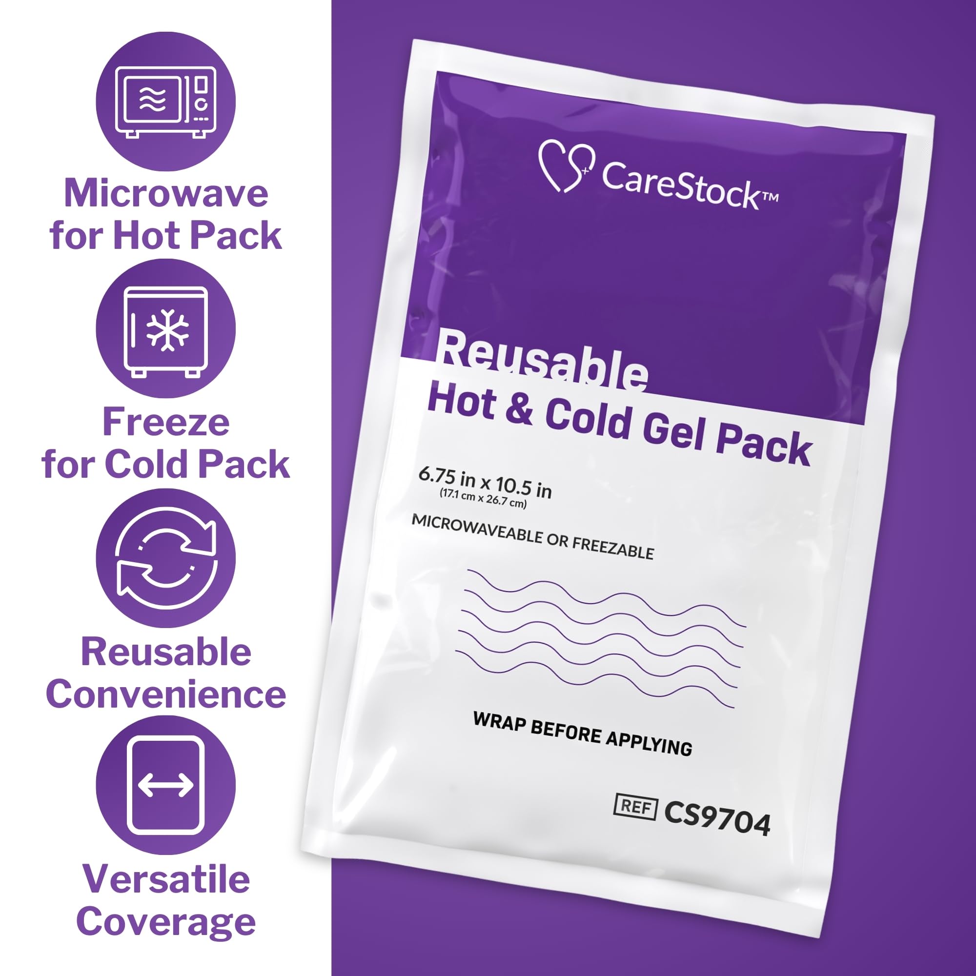 CareStock forme conforme au corps pour un soutien précis des muscles et articulations.