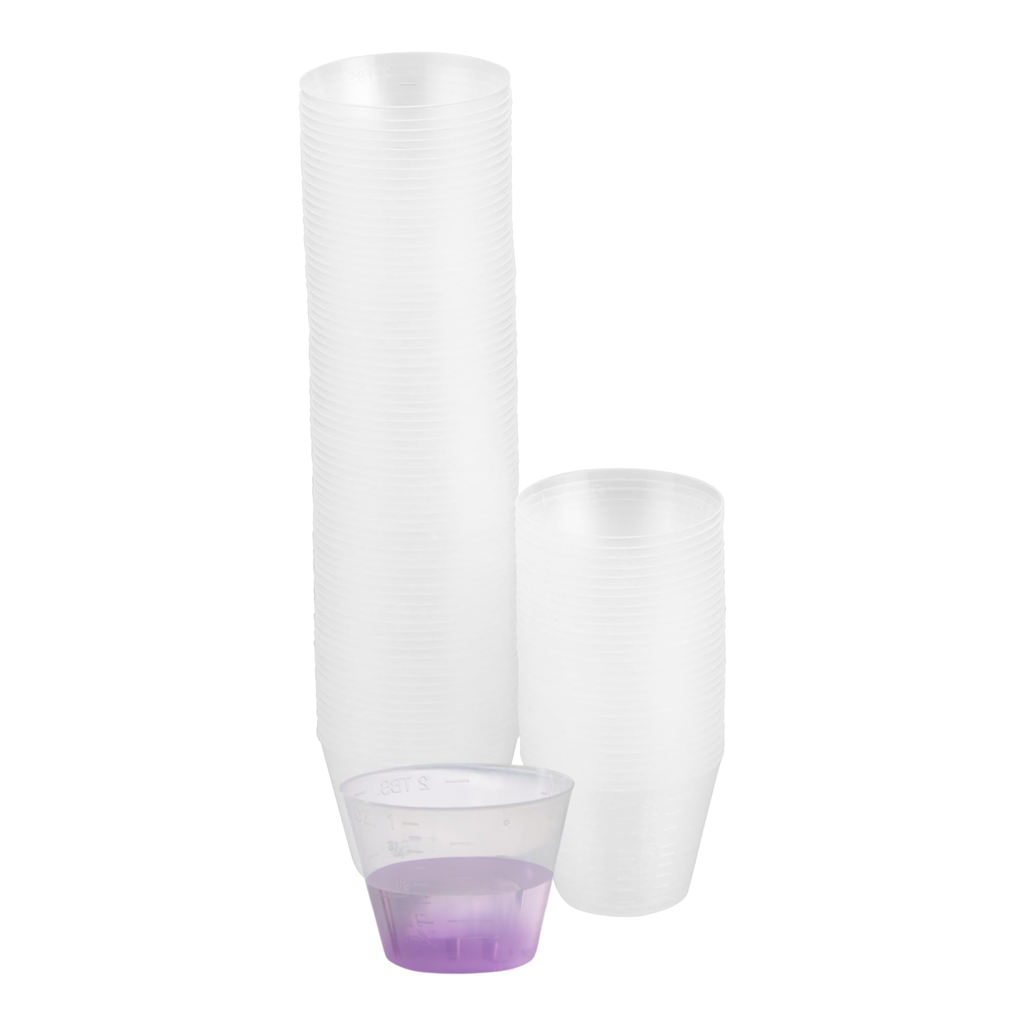 CareStock coupes-dose jetables 1oz, précision pratique pour liquides et poudres.