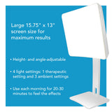 Carex Day-Light Elite: réglage hauteur et brillance pour confort personnalisé