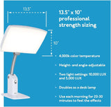 Carex Day-Light Sky filtre rayons nocifs pour une utilisation sante et sûre.