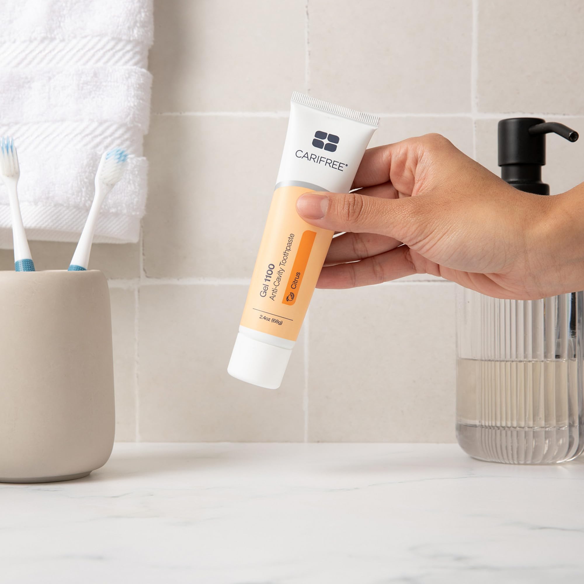 Format moderne et pratique de CariFree Gel 1100.