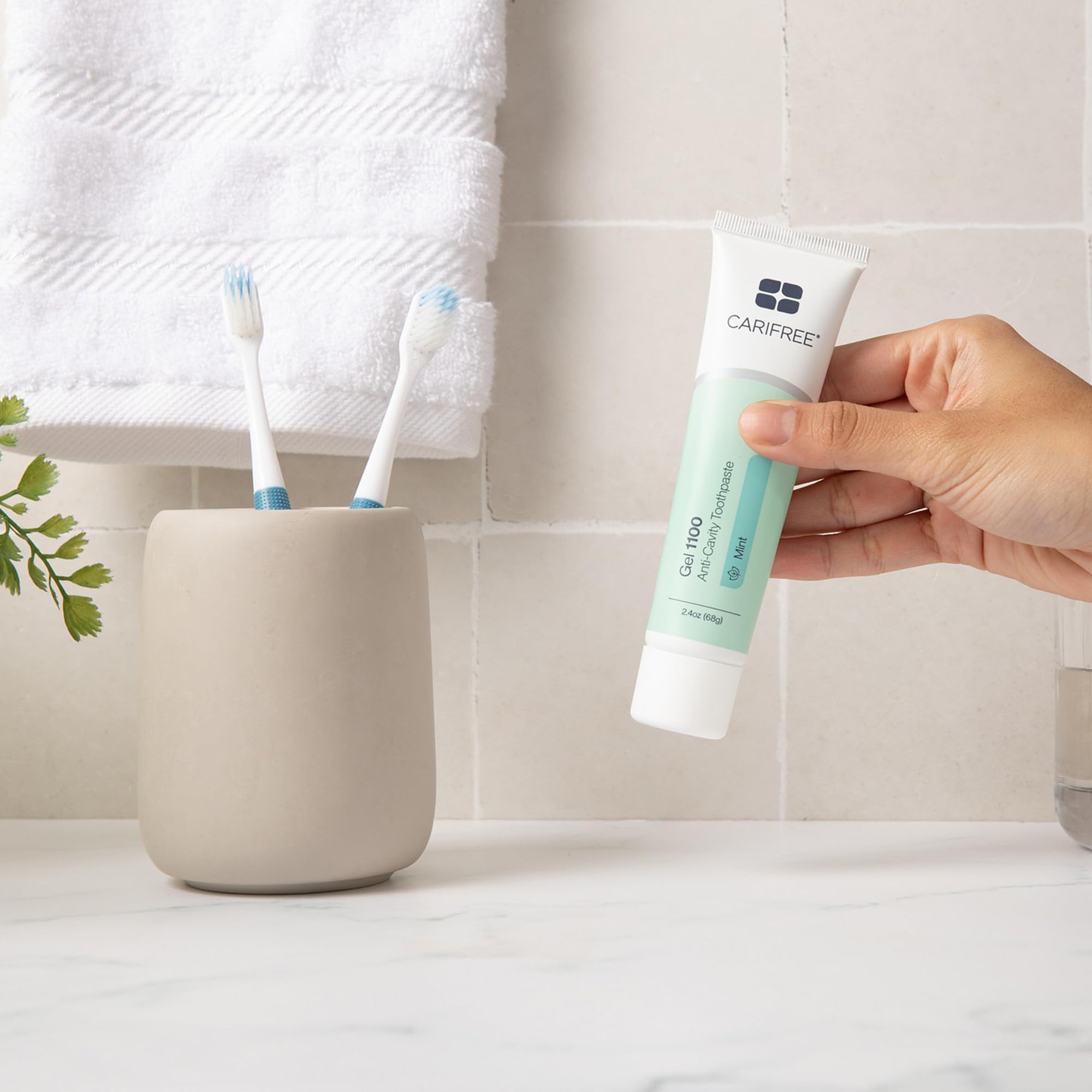 CariFree Gel 1100 goût menthe vrai, saveur naturelle et rafraîchissante
