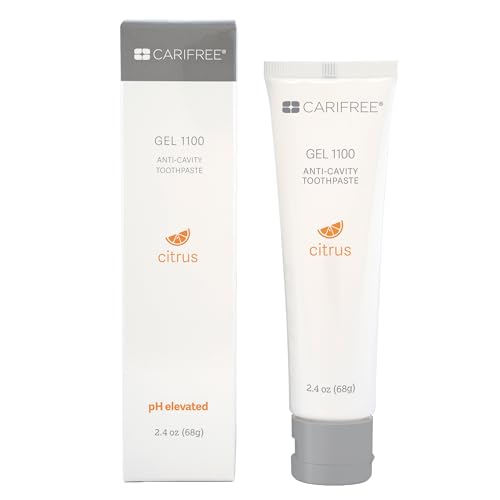 Tube CariFree Gel 1100 prêt à l’emploi pour le brossage quotidien.