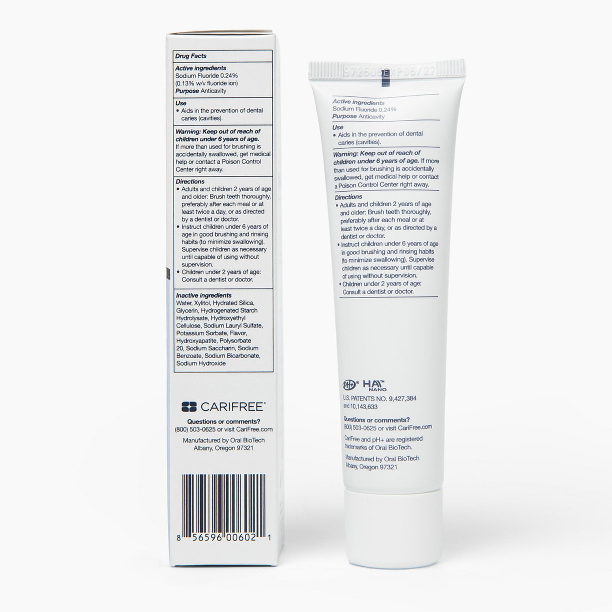 CariFree Gel 1100 – xylitol 25%, goût agréable pour l'haleine
