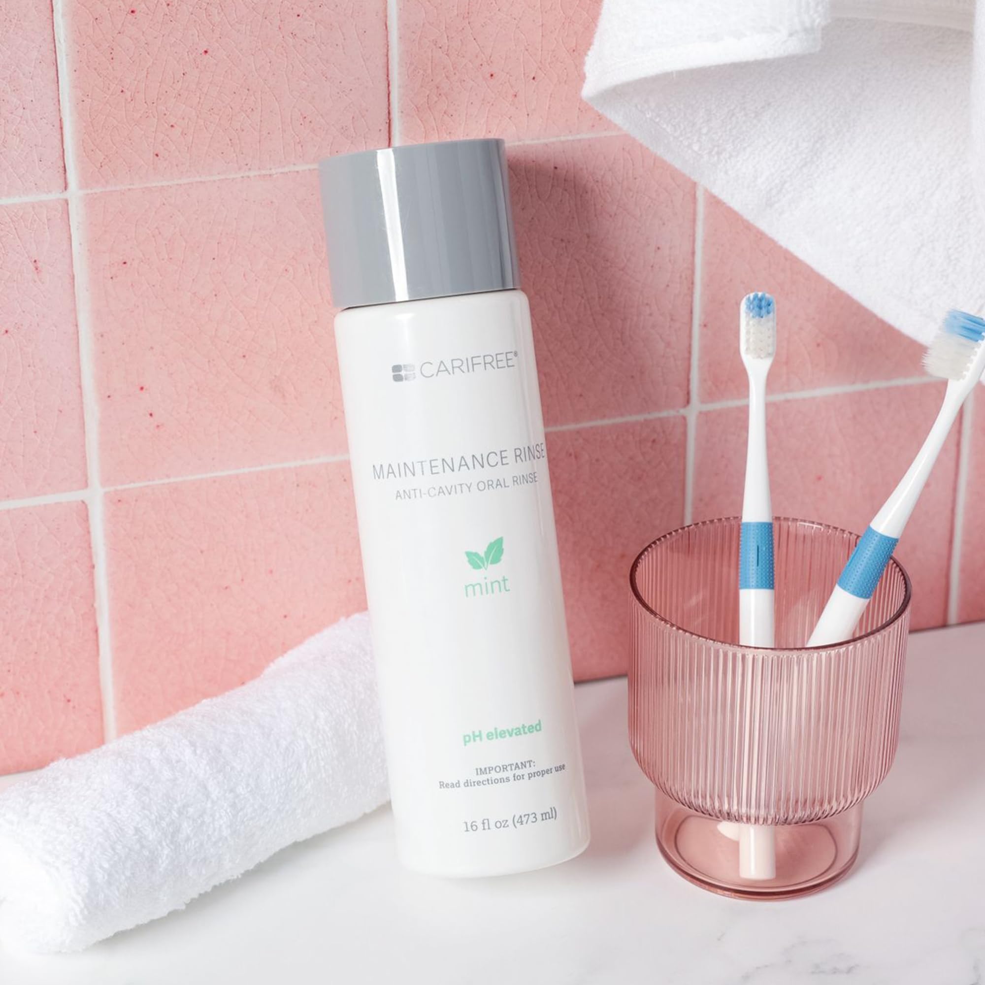 CariFree Maintenance Rinse utilise des ingrédients naturels pour une expérience agréable.