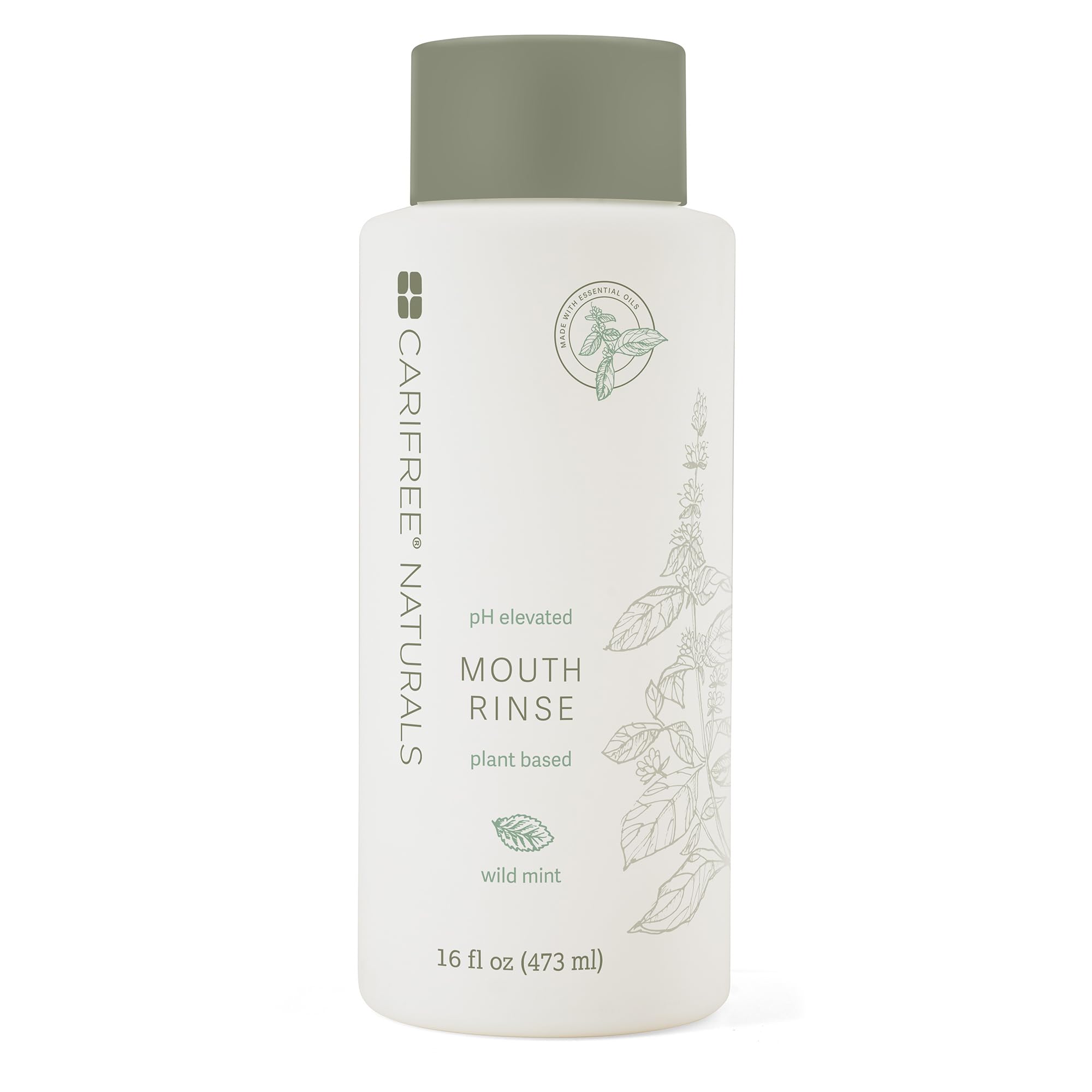CariFree Naturals Rince-bouche sans alcool, flacon pratique pour l'usage quotidien